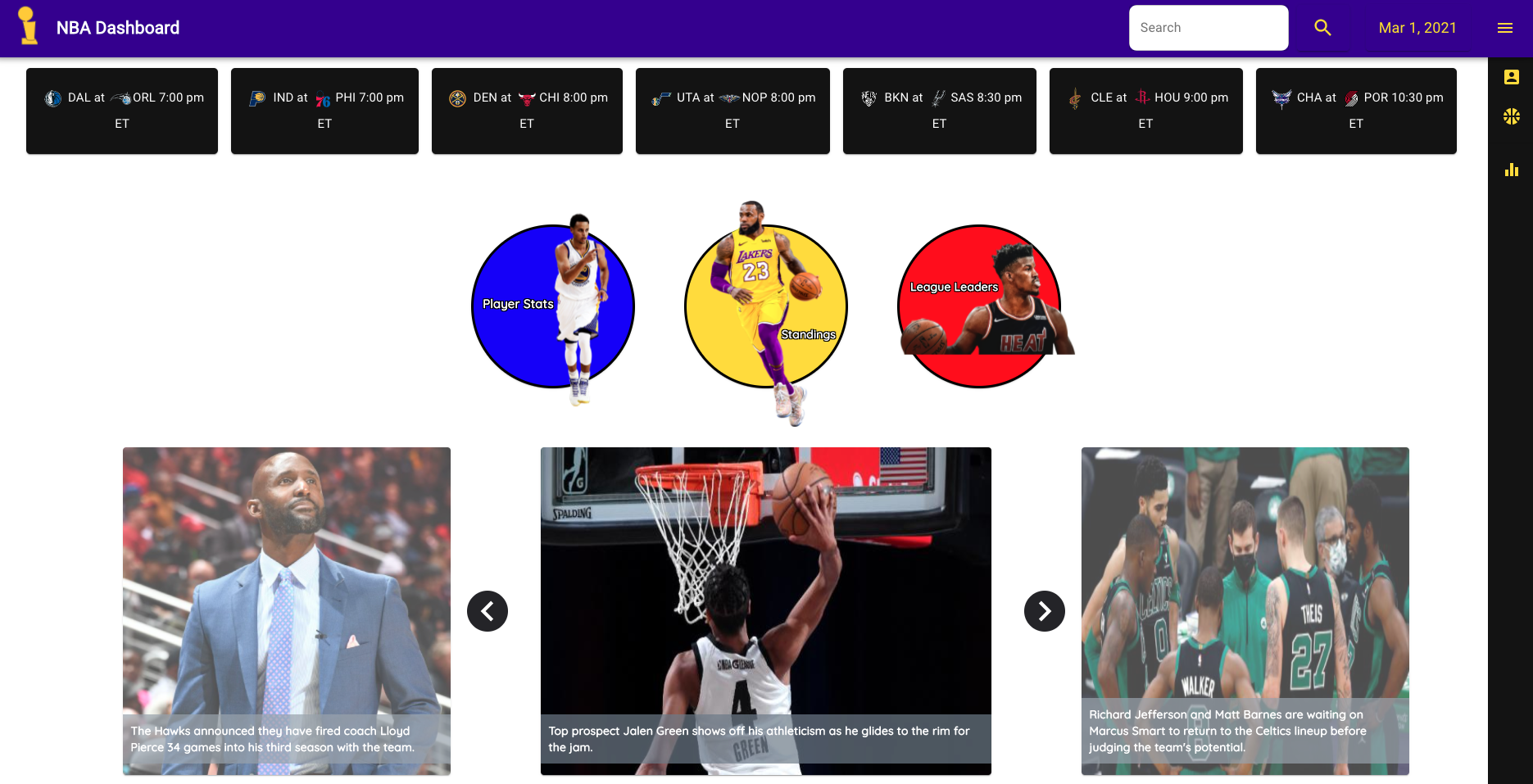 GitHub - DeonLeer/nba-dashboard: Advanced NBA Analytics App Made With ...